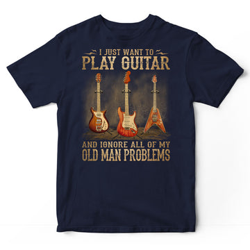 Electric Guitar Old Man Problems T-Shirt DGA084