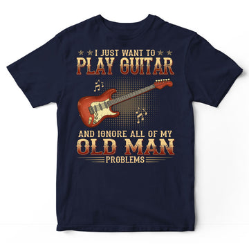Electric Guitar Old Man Problems T-Shirt GRG026