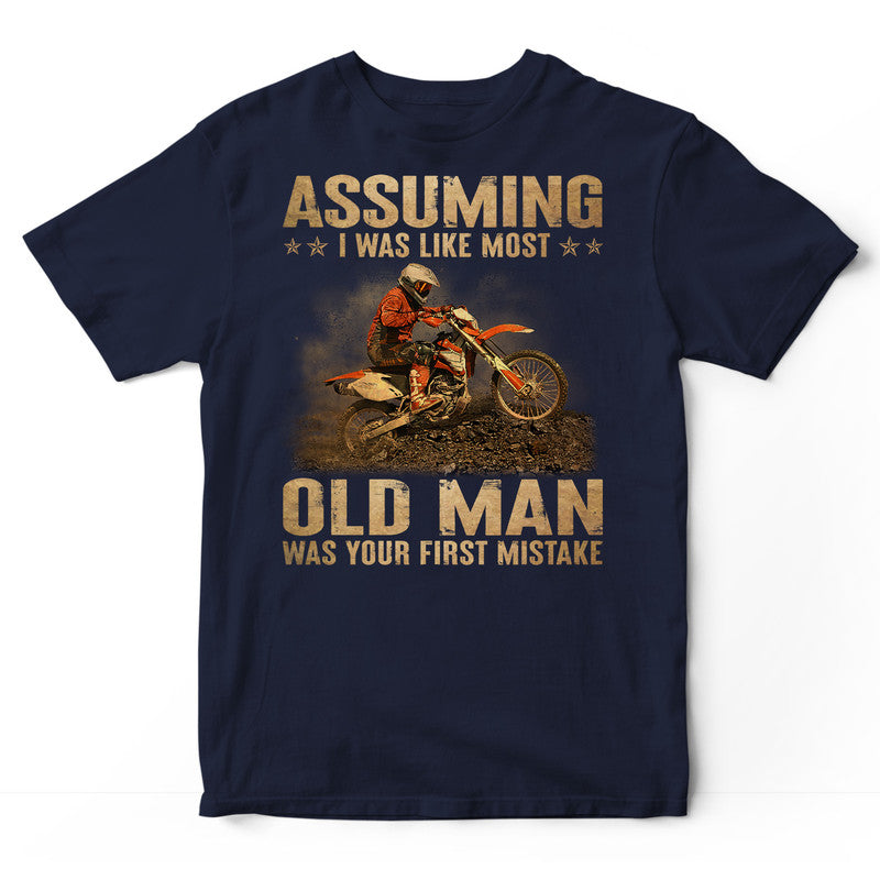 Enduro Bike Assuming Old Man T-Shirt DGA056