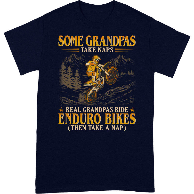 Enduro Bike Grandpa Take Naps T-Shirt GEC084