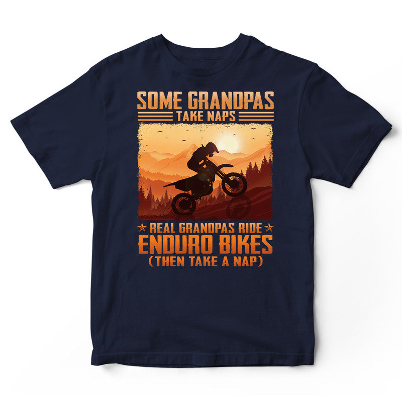 Enduro Bike Grandpa Take Naps T-Shirt ISA100