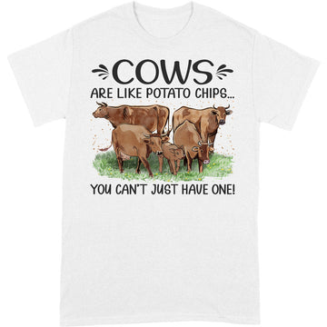 Farmer Beef Cow Like Potato Chips T-Shirt