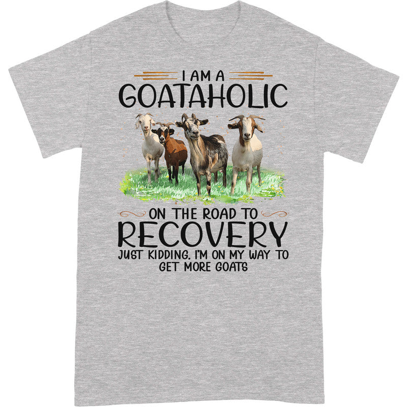 Goat Goataholic Farmer T-Shirt