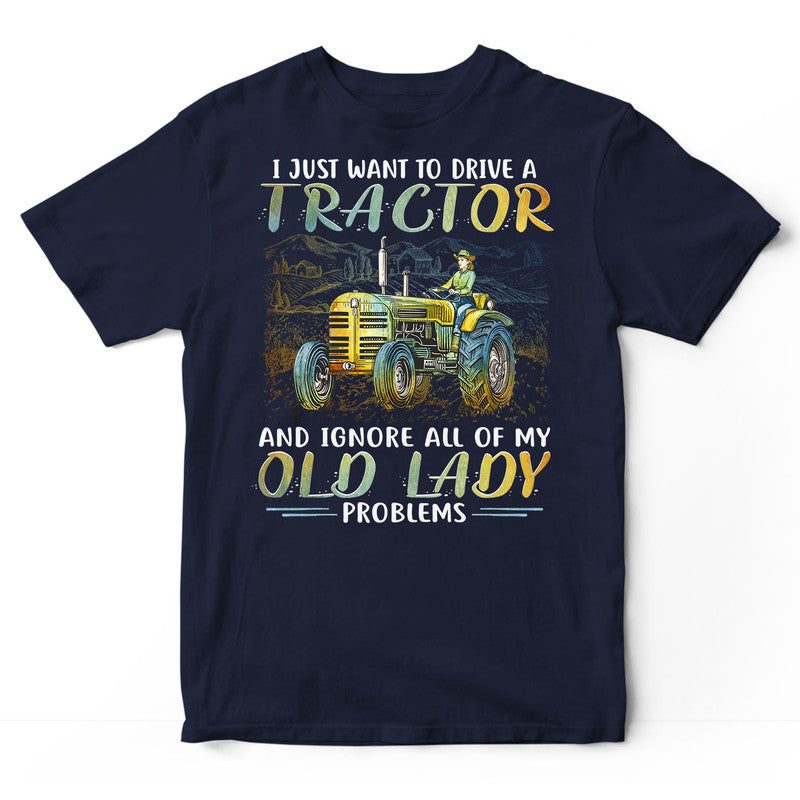 Farmer Old Lady Problems T-Shirt PSI302