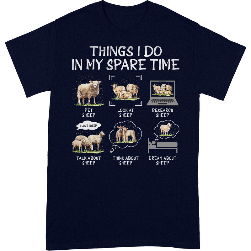 Farmer Sheep Spare Time T-Shirt BWA018