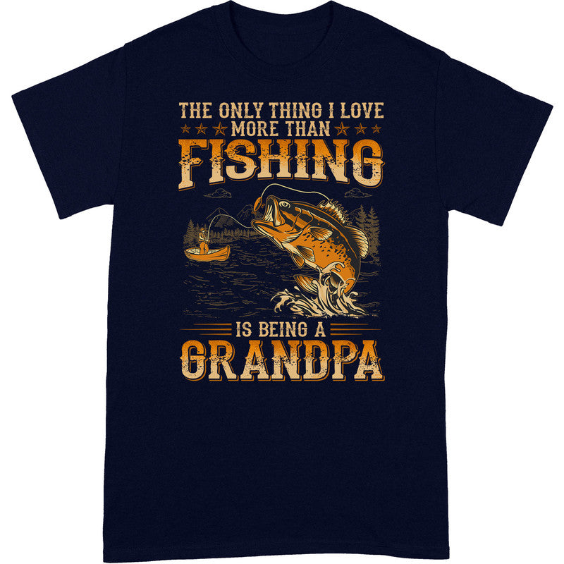 Fishing Being A Grandpa T-Shirt WDB037