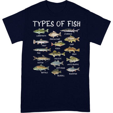 Fishing Types Of Fish T-Shirt BWA031