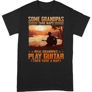 Guitar Grandpa Take Naps T-Shirt ISA084