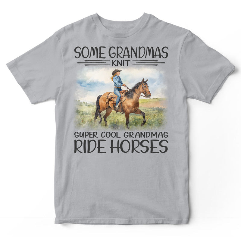 Horse Grandmas Knit T-Shirt HWA541