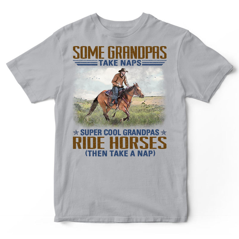 Horse Grandpas Take Naps T-Shirt EWA073