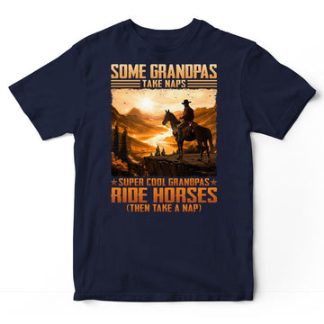 Horse Grandpas Take Naps T-Shirt ISA300