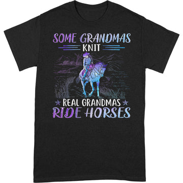 Horse Some Grandmas Knit T-Shirt PSH005