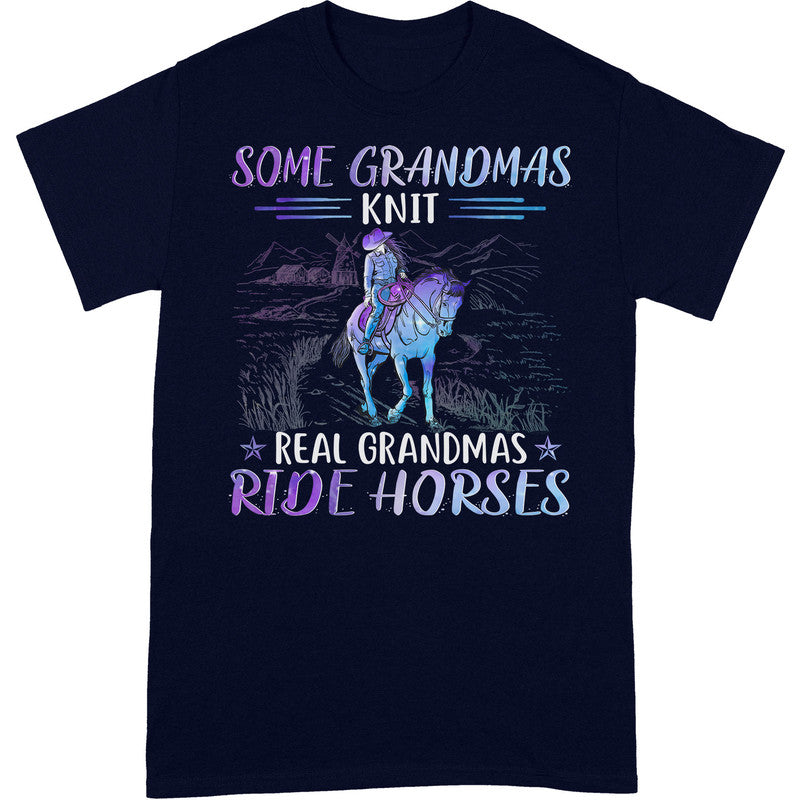 Horse Some Grandmas Knit T-Shirt PSH005