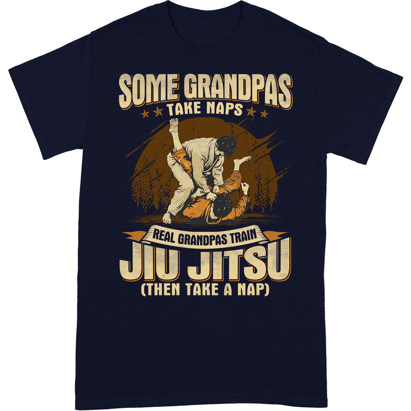 Jiu Jitsu Grandpas Take Naps T-Shirt