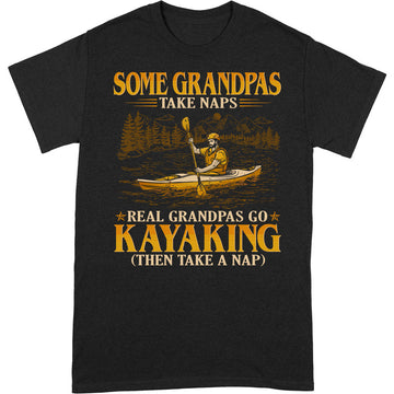 Kayaking Grandpas Take Naps T-Shirt GEC052