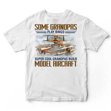 Model Aircraft Super Cool Grandpas Bingo T-Shirt EWA056