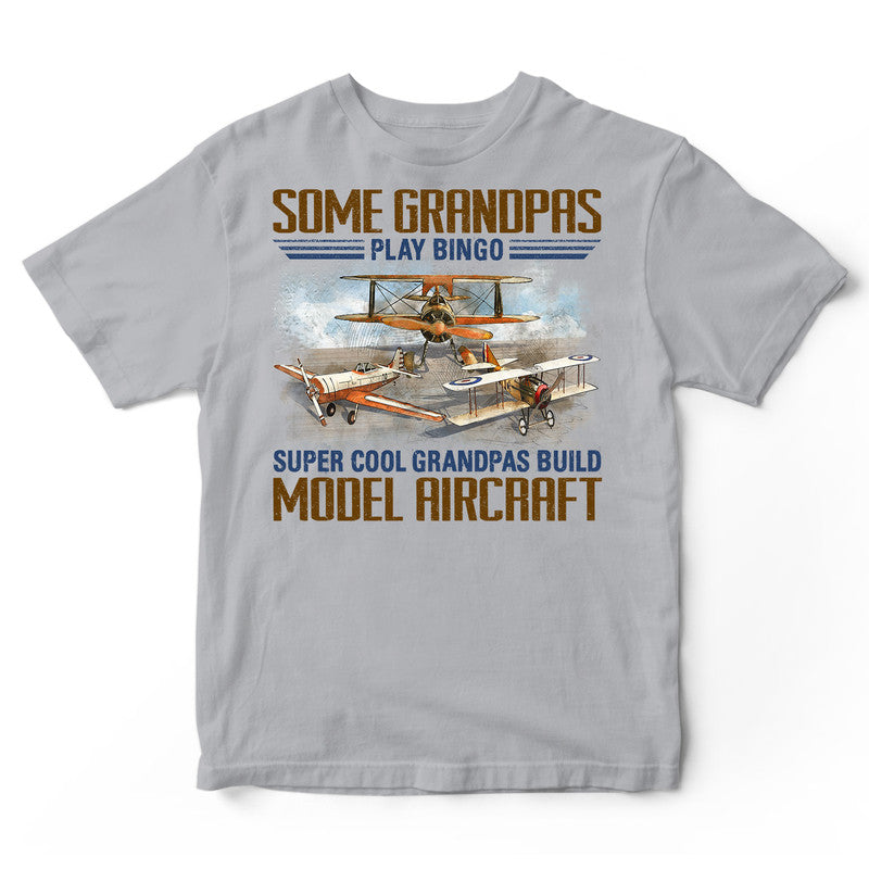 Model Aircraft Super Cool Grandpas Bingo T-Shirt EWA056