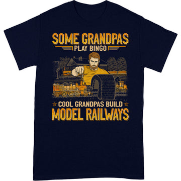 Model Railroad Cool Grandpas T-Shirt GEA128