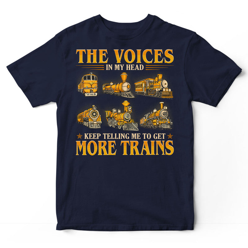 Model Railroad The Little Voices In My Head T-Shirt GEC385