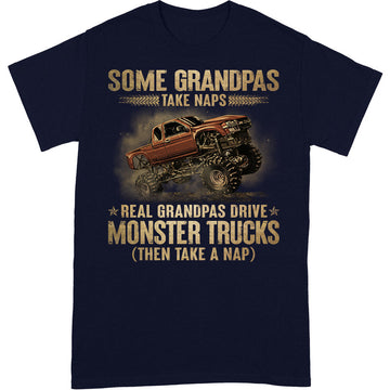 Monster Truck Grandpas Take Naps T-Shirt
