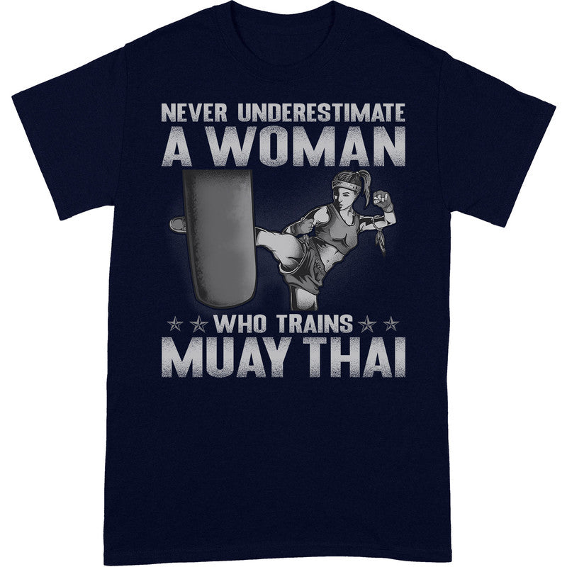 Muay Thai Underestimate Woman T-Shirt GSB058