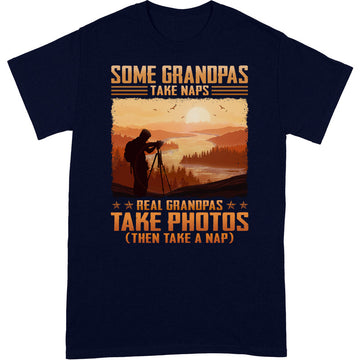 Photography Grandpa Take Naps T-Shirt