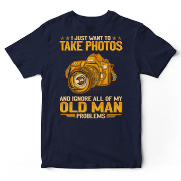 Photographing Ignore Old Man Problems T-Shirt GEA400