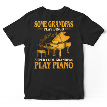 Piano Grandpa Bingo T-Shirt GEC133