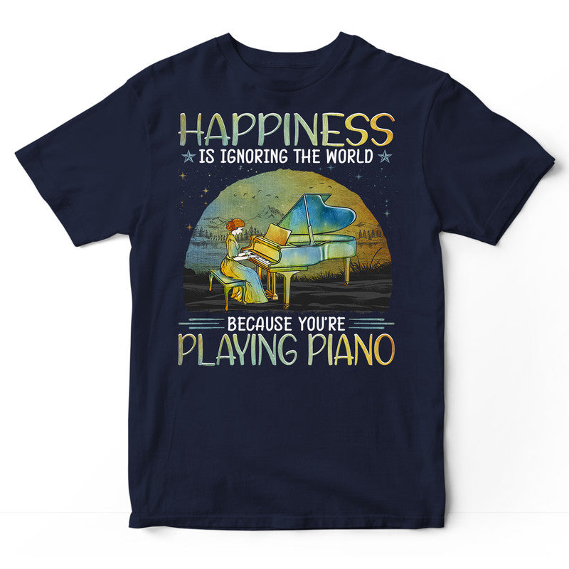 Piano Ignore The World T-Shirt PSJ029