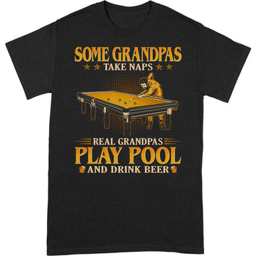Pool Grandpas Take Naps Drink Beer T-Shirt GEC062