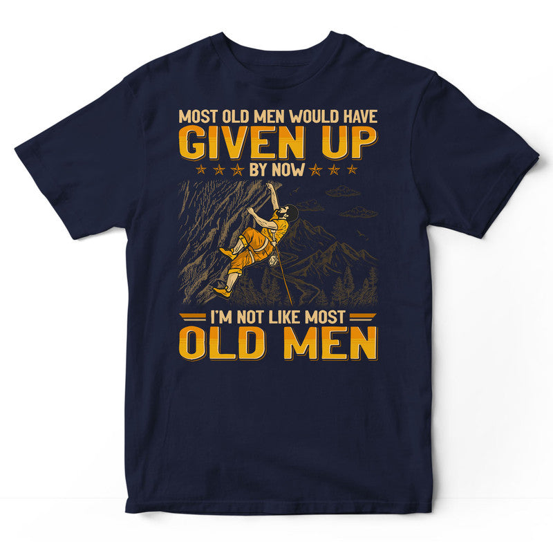 Rock Climbing Most Old Men T-Shirt GEA090