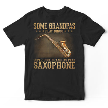 Saxophone Grandpa Bingo T-Shirt DGA109