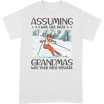 Skiing Assuming Grandmas T-Shirt HWA107