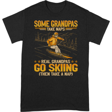 Skiing Grandpa Take Naps T-Shirt GEA131