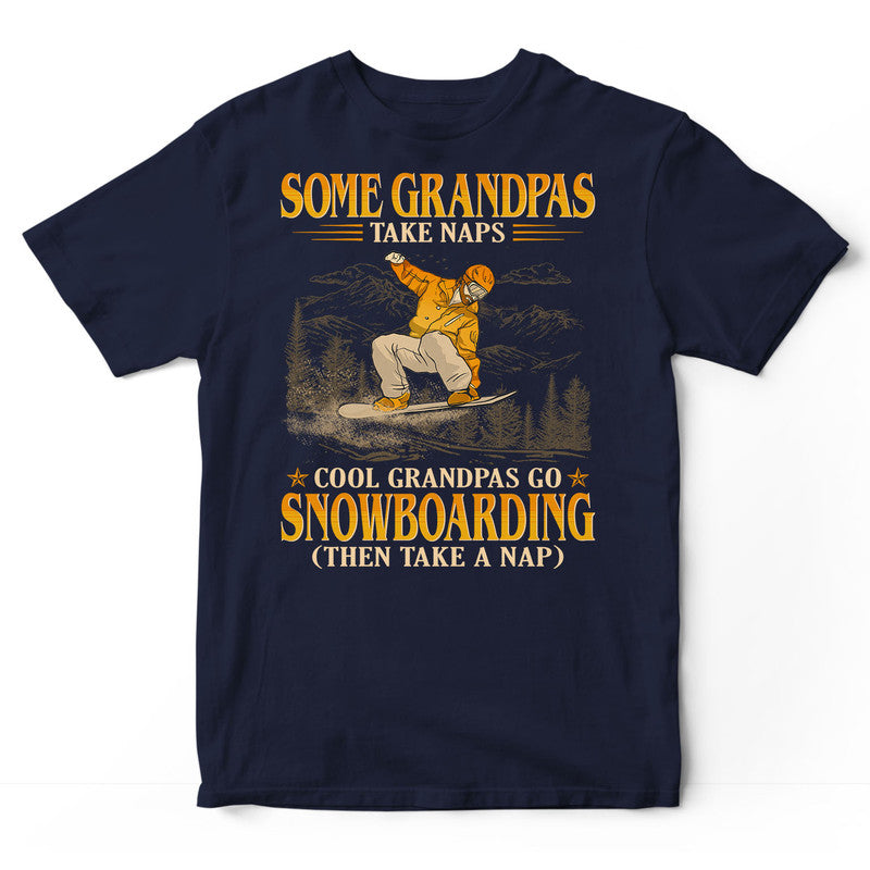 Snowboarding Grandpas Take Naps T-Shirt GEC123