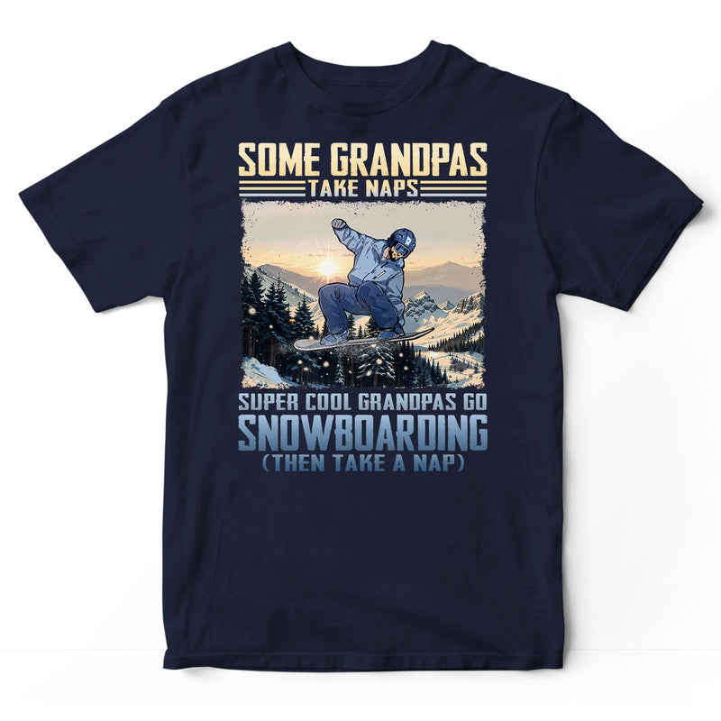 Snowboarding Grandpas Take Naps T-Shirt ISB014