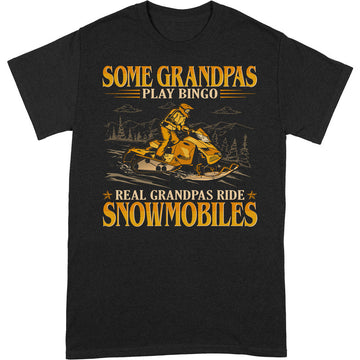 Snowmobile Grandpa Bingo T-Shirt GEC064