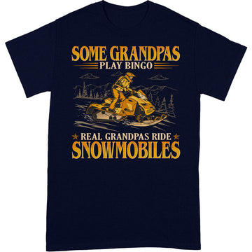 Snowmobile Grandpa Bingo T-Shirt GEC064