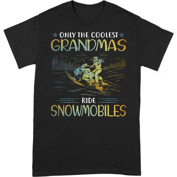 Snowmobile Only The Coolest Grandmas T-Shirt