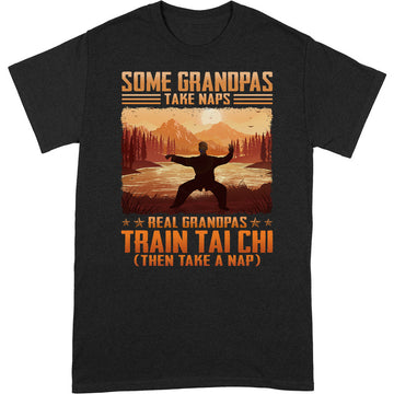 Tai Chi Grandpa Take Naps T-Shirt ISA093