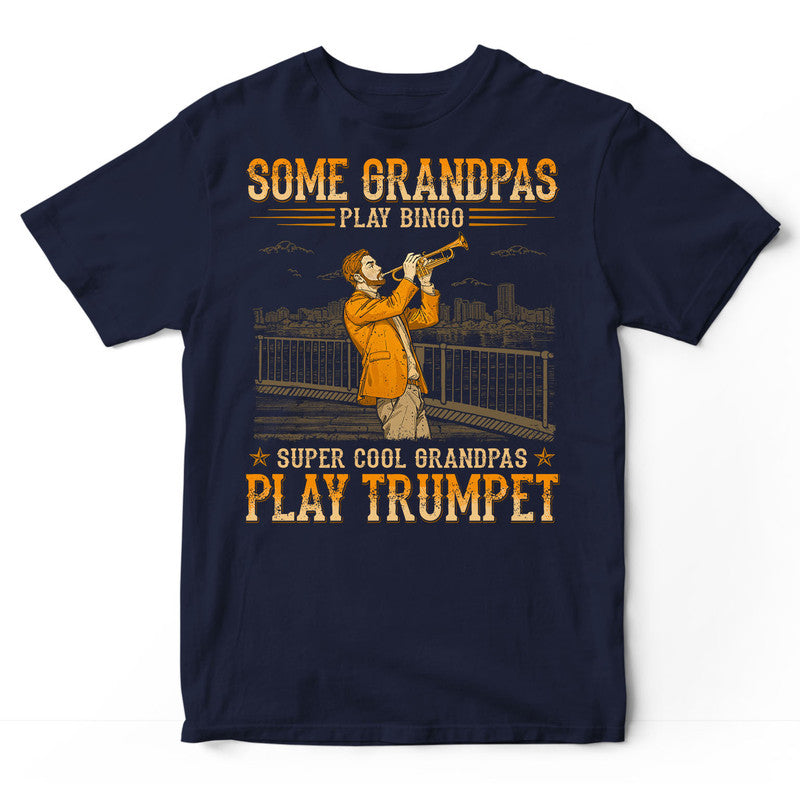 Trumpet Grandpas Bingo T-Shirt WDB373