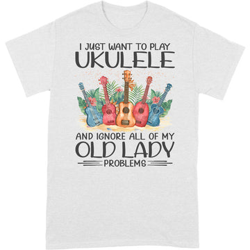 Ukulele Old Lady Problems T-Shirt