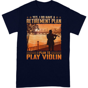 Violin Retirement Plan T-Shirt ISA065