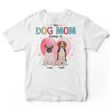 Personalized This Dog Mom Belongs T-Shirt